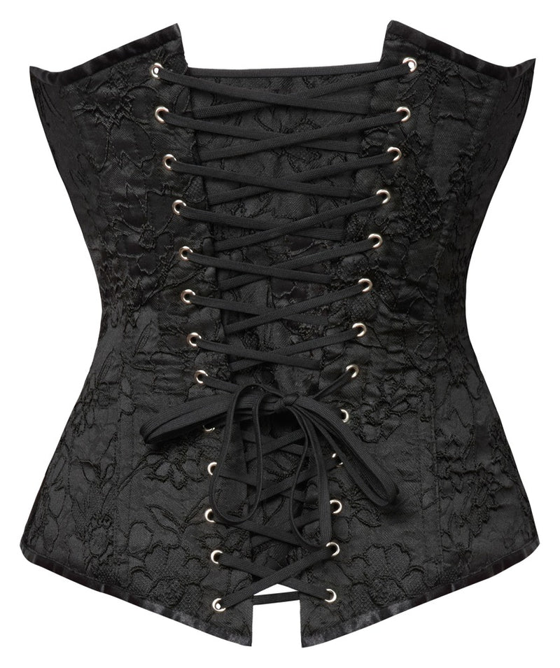 Cottelli PARTY Corset strapless met vormgevende draden - Zwart