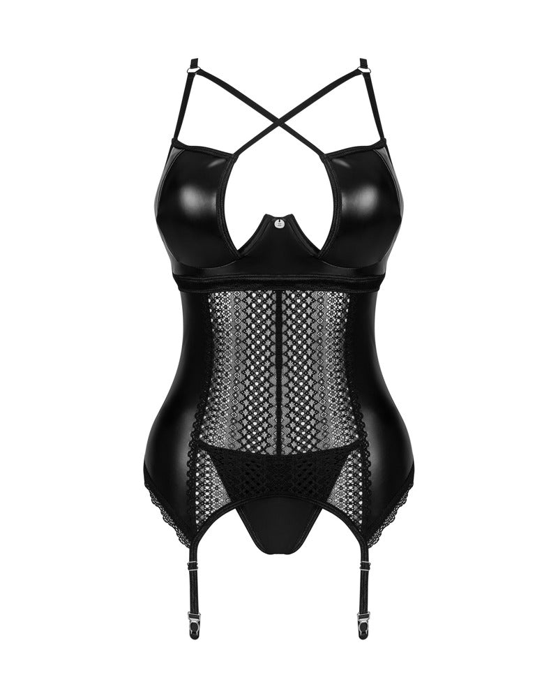 Obsessive Jarretel set - Zwart