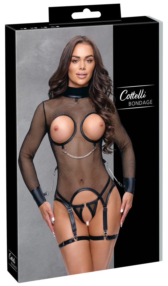 Cottelli BONDAGE Jarretel set - Zwart