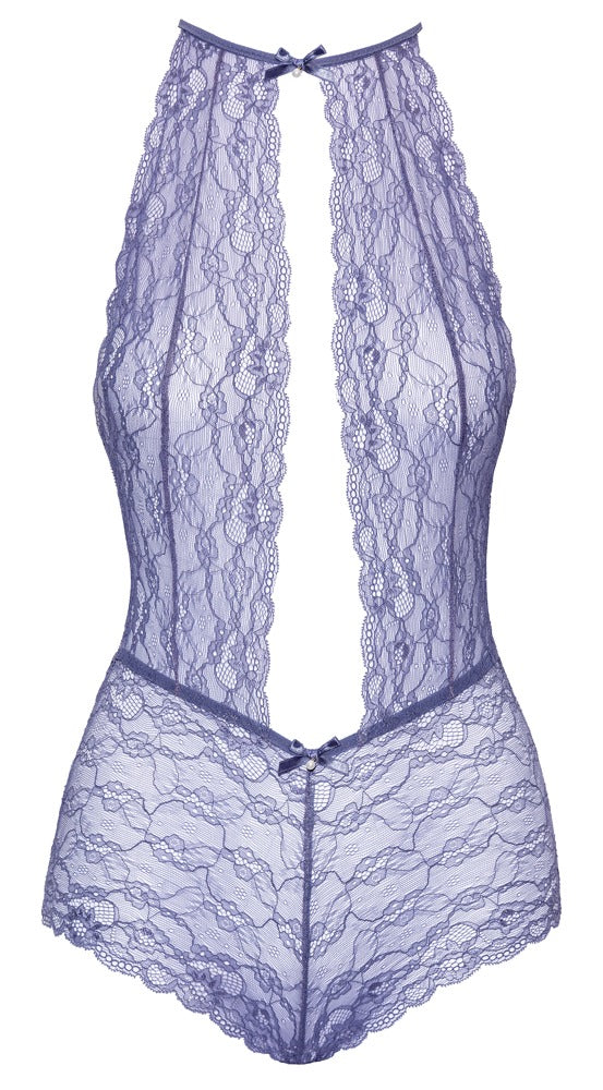 kissable Body kant met strikjes en edels - Lavendel