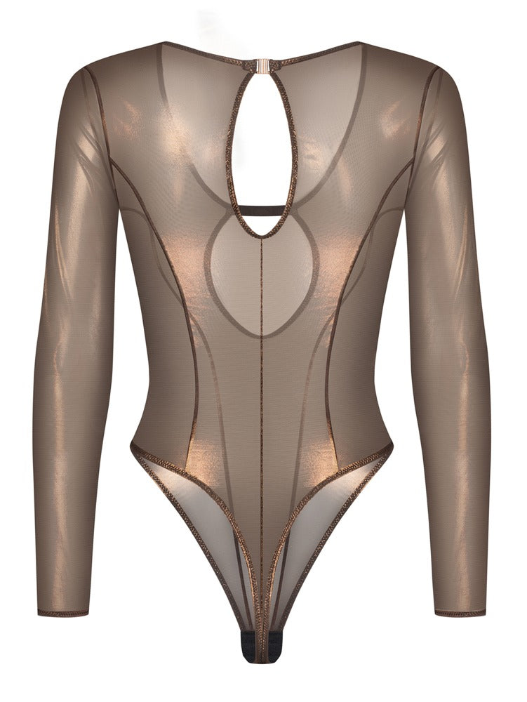 Obsessive string body Soranna - glanzend brons