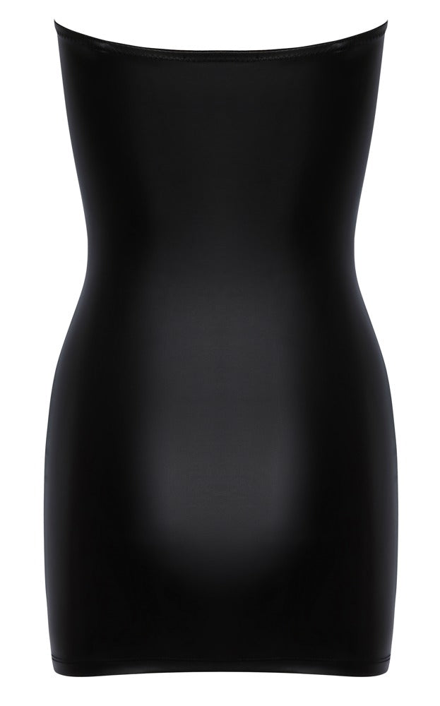 Cottelli Party strapless kokerjurk met veters - Zwart