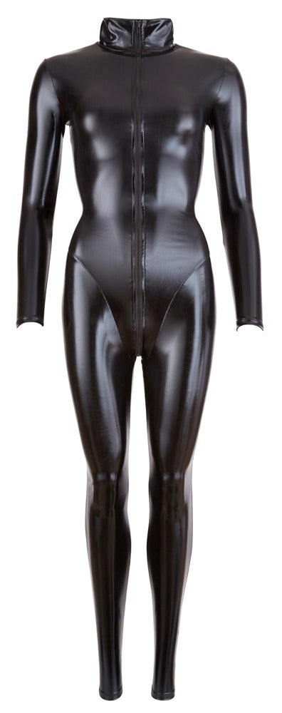 Cottelli PARTY Jumpsuit met lange mouwen en opstaande kraag - Zwart