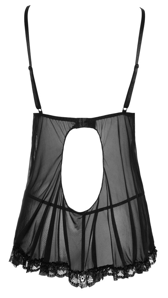 Cottelli LINGERIE babydoll - Zwart