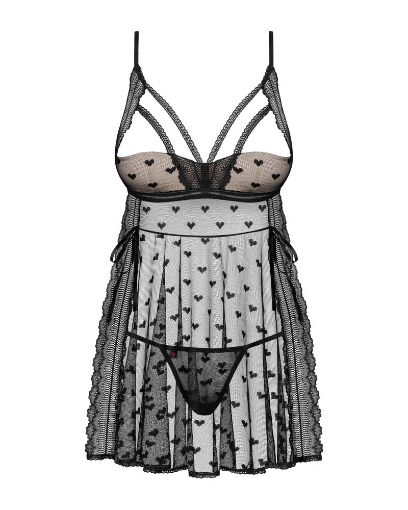 Obsessive babydoll - Zwart
