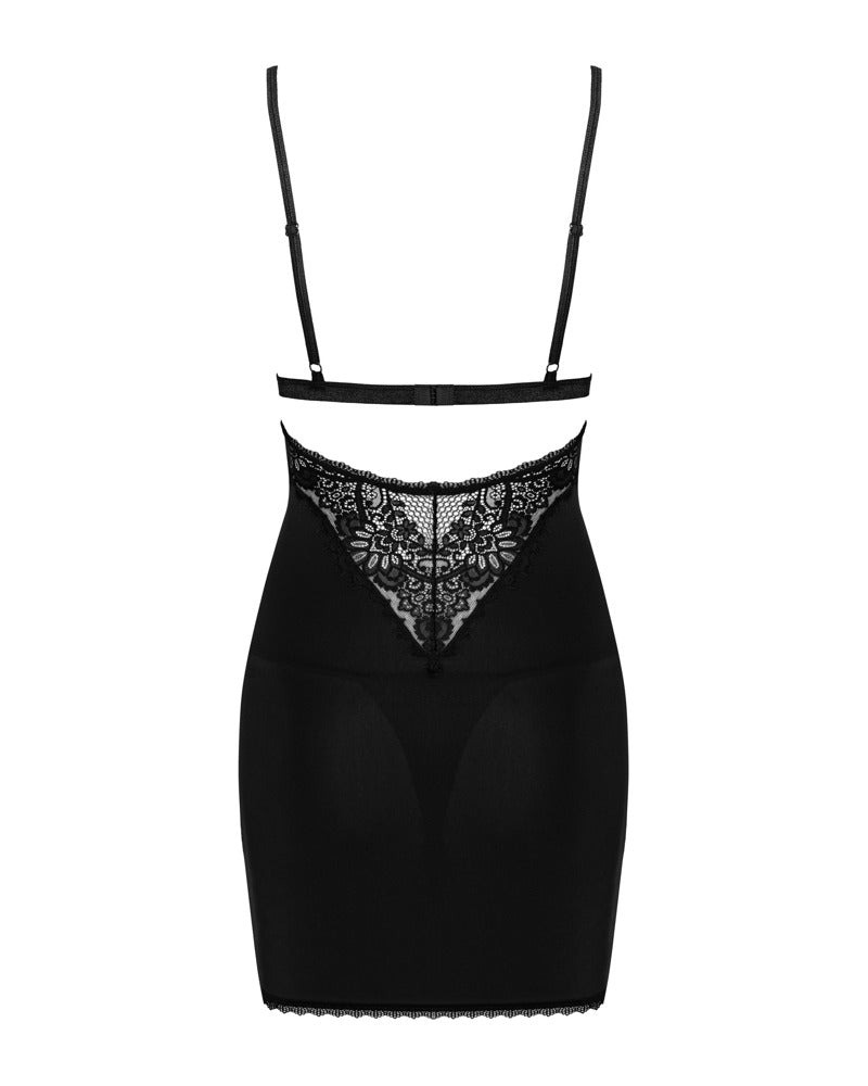 Obsessive negligé Maderris set - Zwart