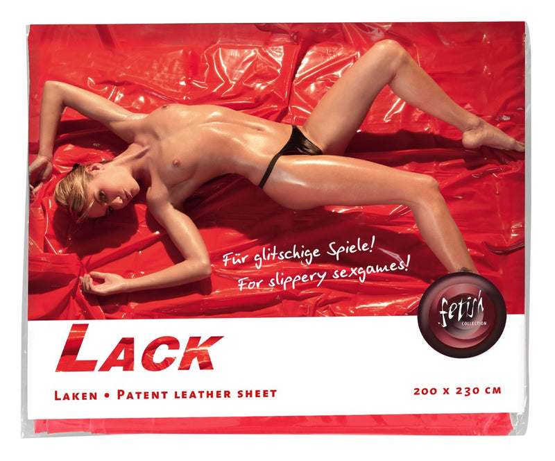 fetish Collection Blad vinyl voor natte spelletjes - Rood