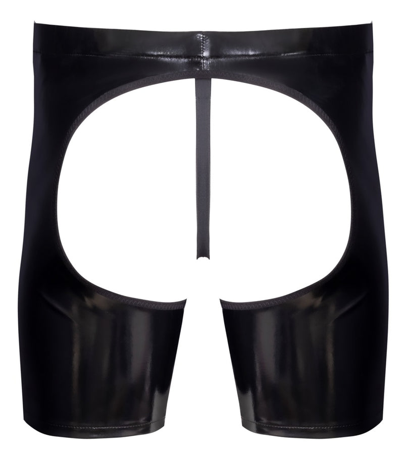 Black Level Chaps vinyl kruisloos met string - Zwart