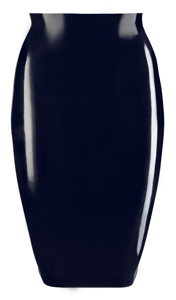 Late X smalle latex rok - Zwart