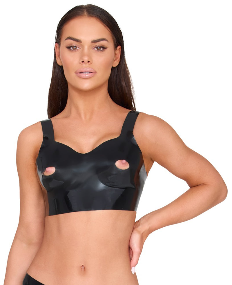 Late X Latex bra - Zwart