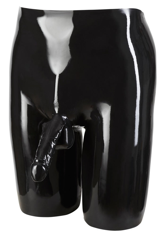 Late X fietsen short met penis sleeve - Zwart