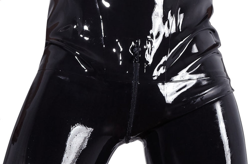 Late X strakke jumpsuit met rits - Zwart