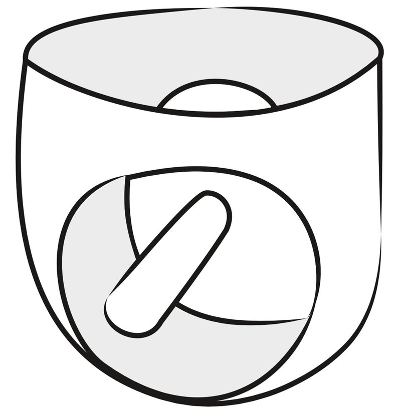 Late X Slip met ingebouwde anale dildo - Zwart