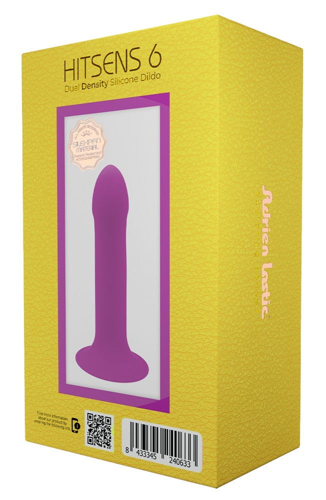 Adrien Lastic Dildo buigbaar met lichte eikel - Paars