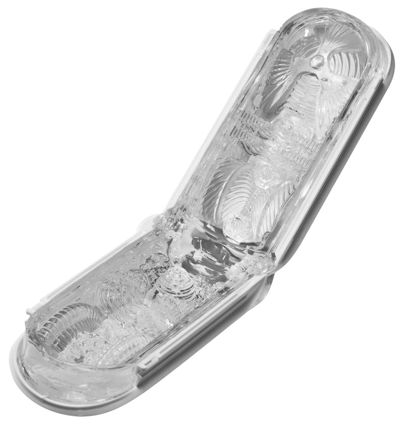 TENGA Masturbator met zuigvacuüm en textuur - Wit