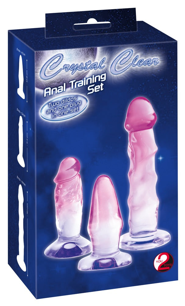 Crystal Anale training set met 3 texturen - Roze