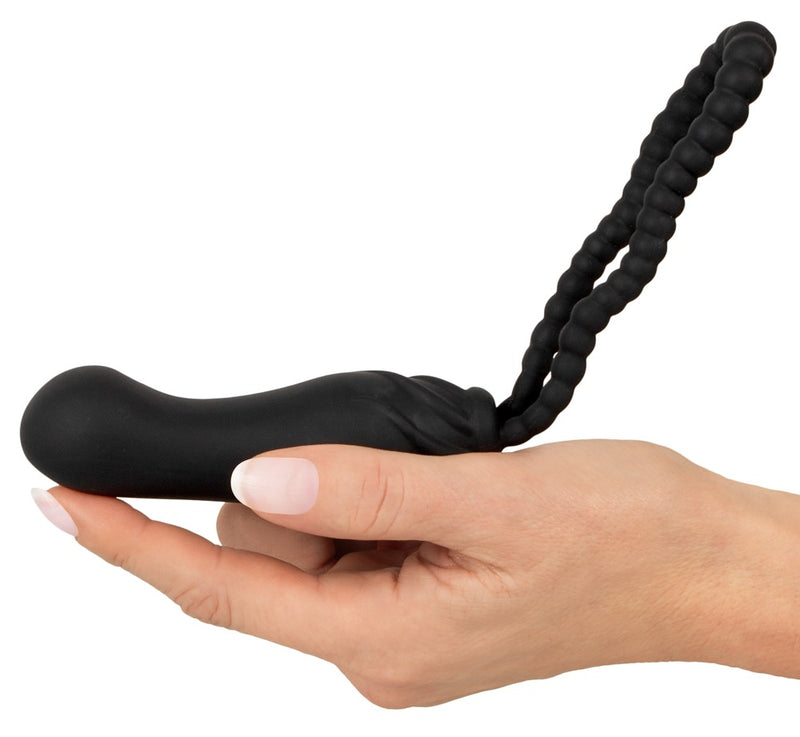 Black Velvets Strap-on - Zwart