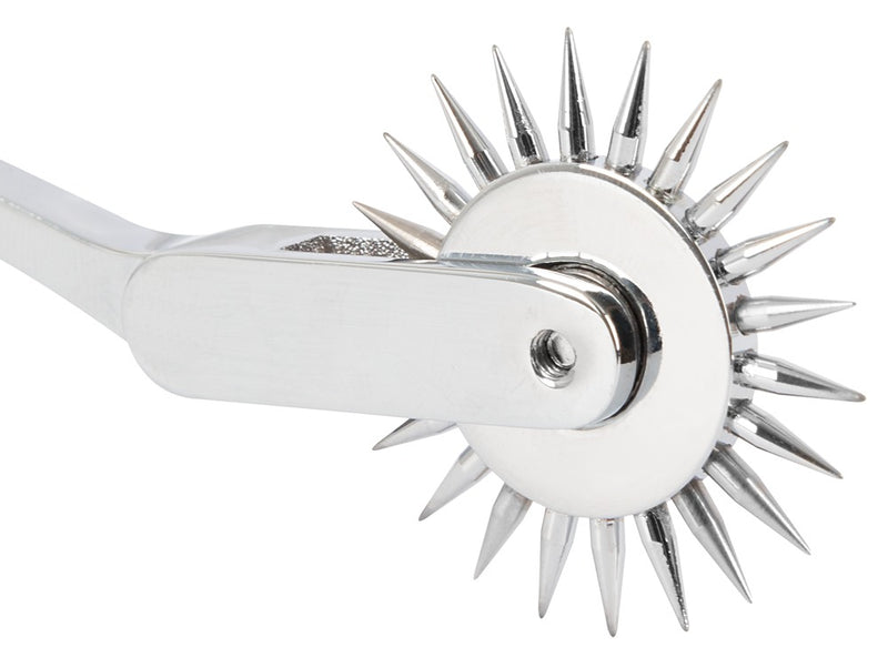 fetish Collection Pinwiel met scherpe spikes - Zilver