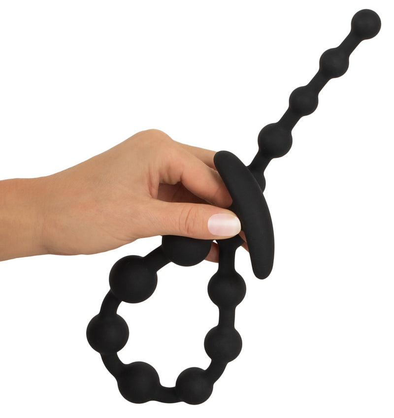 Black Velvets anal beads 13-kraal - Zwart