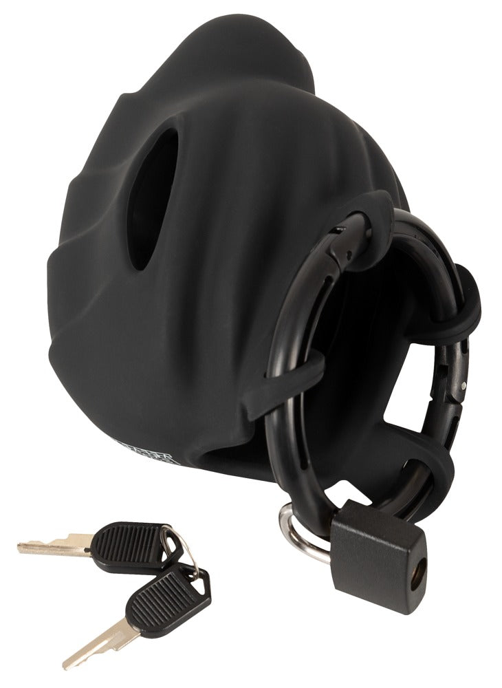 Black Velvets Kooi met haan en bal - Zwart
