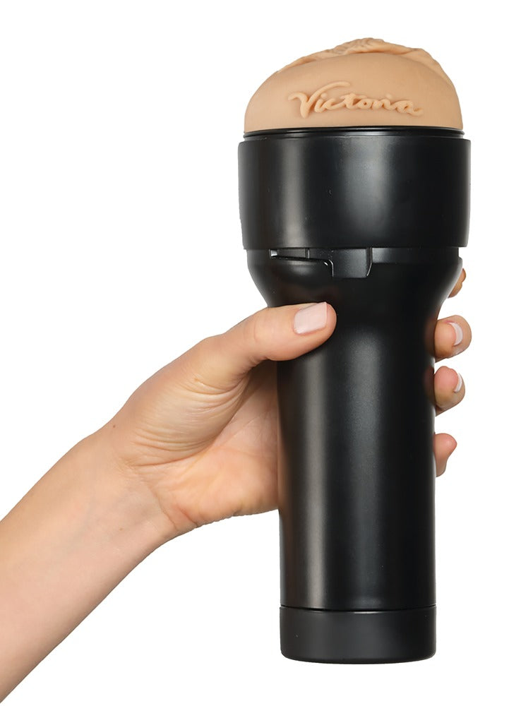 Kiiroo Trilkussen realistisch met textuurmassage - Zwart