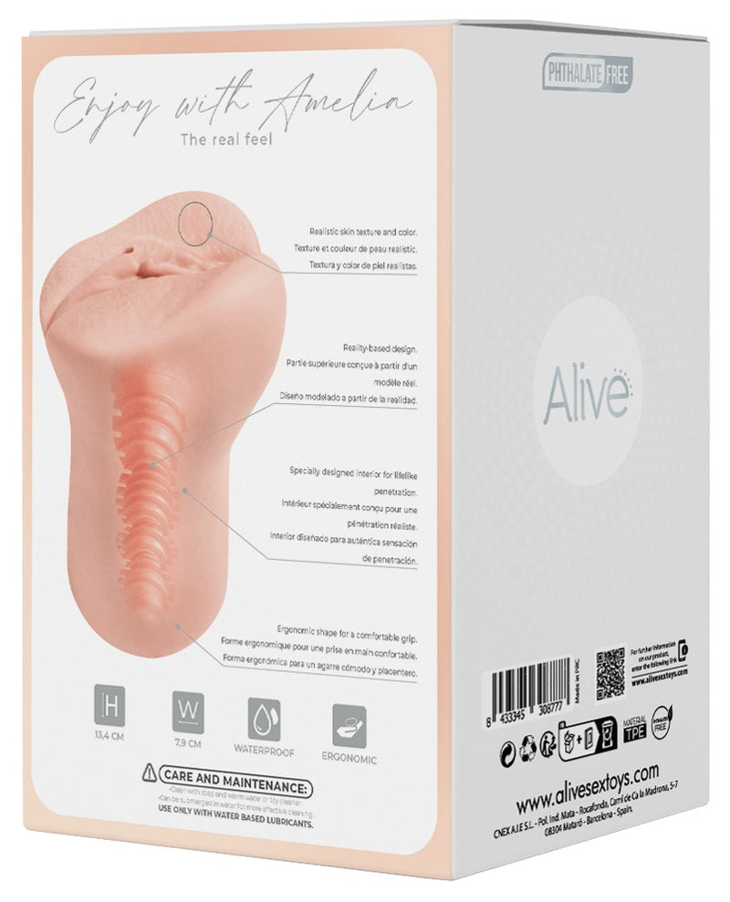 Alive Amelia S masturbator - Huidskleur Licht