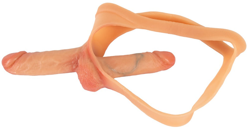 You2Toys Dubbel penis thong - Huidskleur Licht