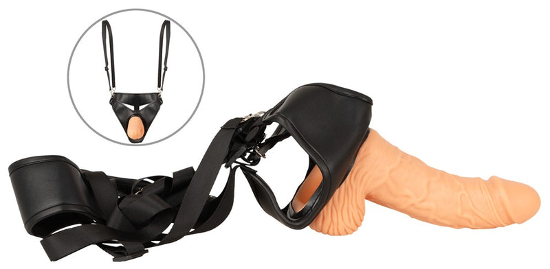 Realistixxx stevige holle strap-on - Huidskleur Licht