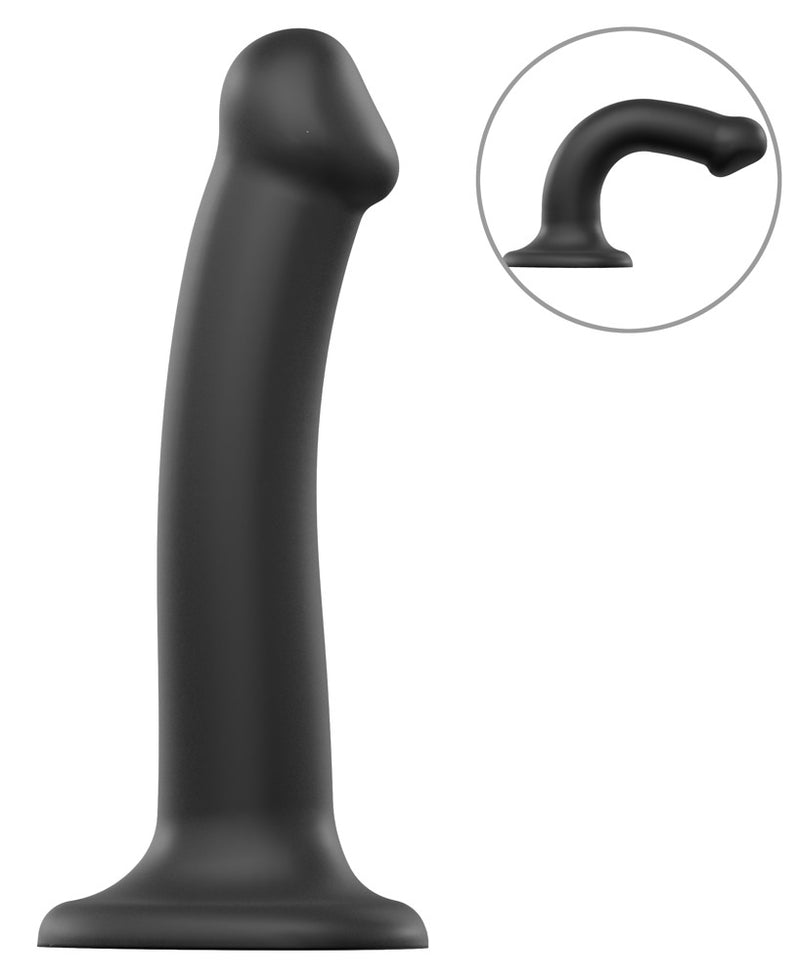 strap-on-me Dildo buigbaar met dubbele dichtheid - Zwart