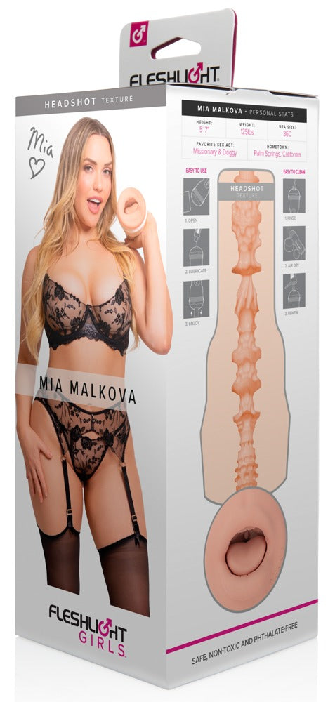 Fleshlight Mia Malkova Headshot - Huidskleur Licht