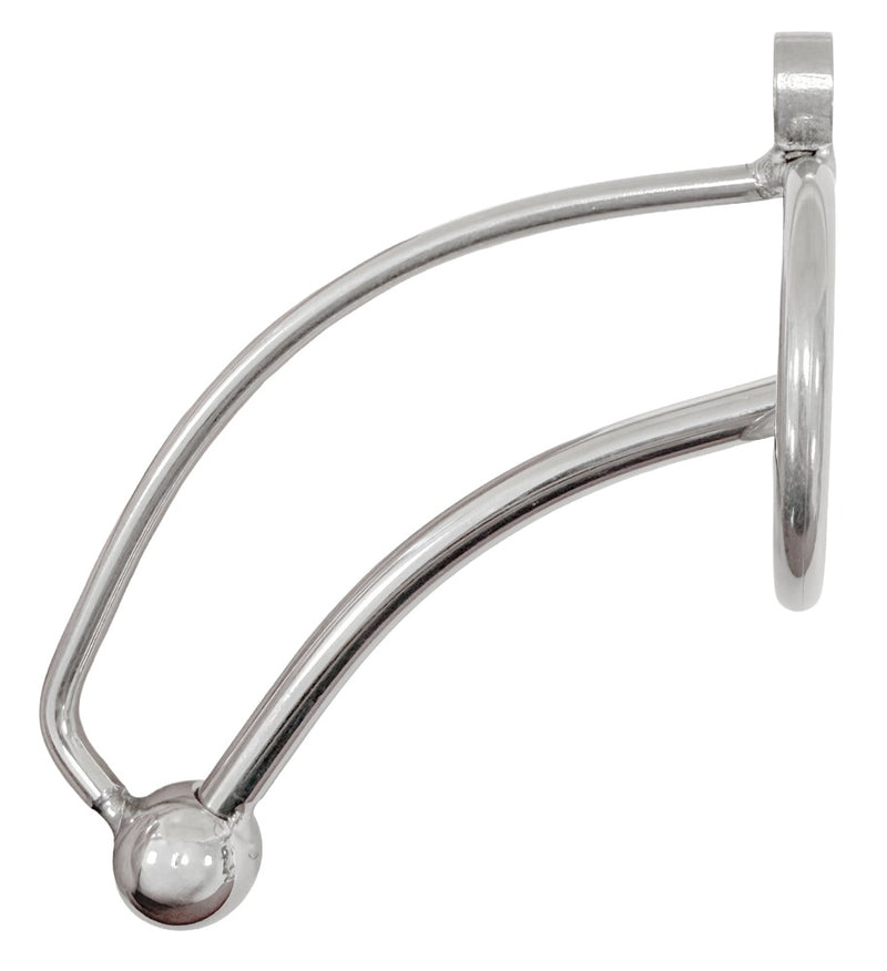 fetish Collection peniskooien met holle dilator - Zilver