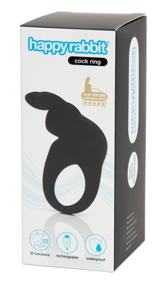 happyrabbit Cock ring - Zwart