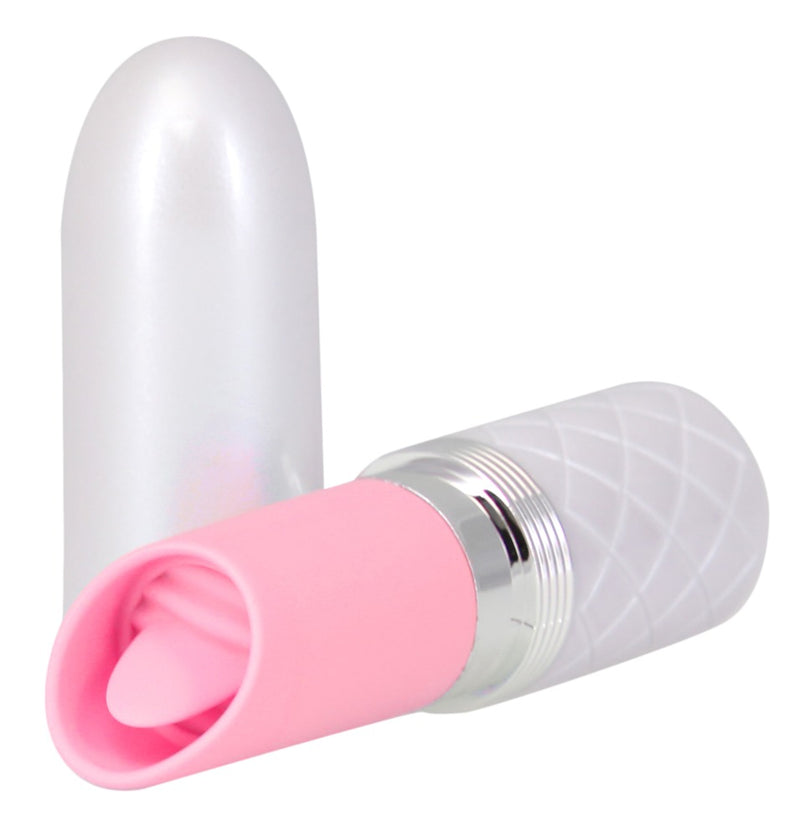 PILLOW TALK Mini vibrator lippenstiftvormig met Swarovski - Roze