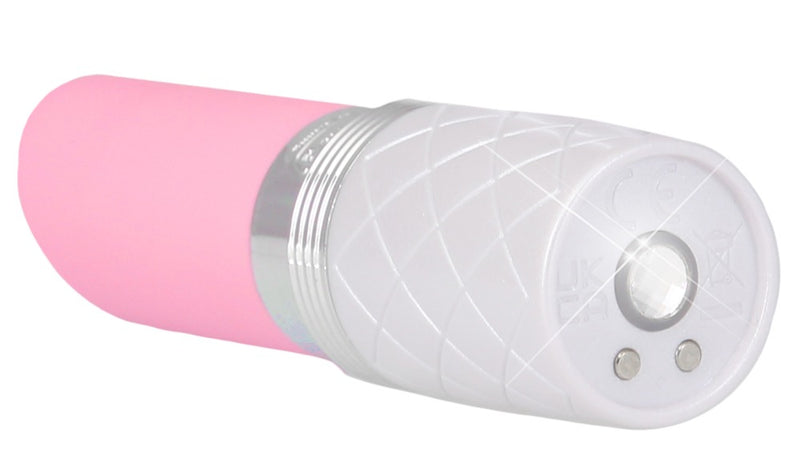 PILLOW TALK Mini vibrator lippenstiftvormig met Swarovski - Roze