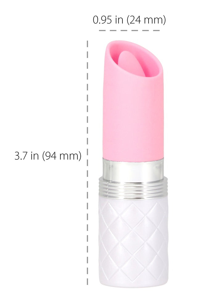 PILLOW TALK Mini vibrator lippenstiftvormig met Swarovski - Roze