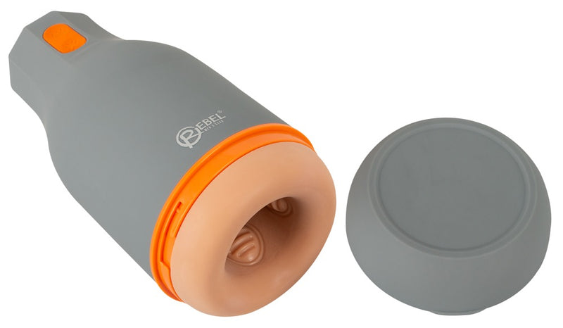 Rebel Glans masturbator met Super Squeeze - Grijs