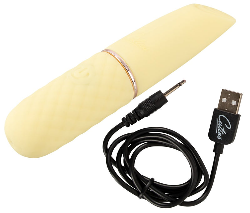 Cuties Mini Vibrator met 10 standen - Geel
