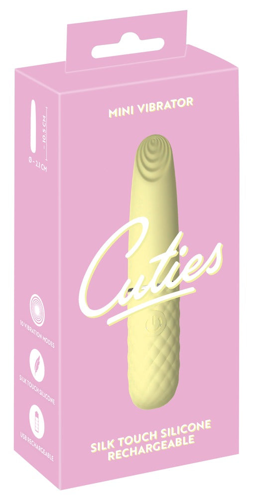 Cuties Mini Vibrator met 10 standen - Geel