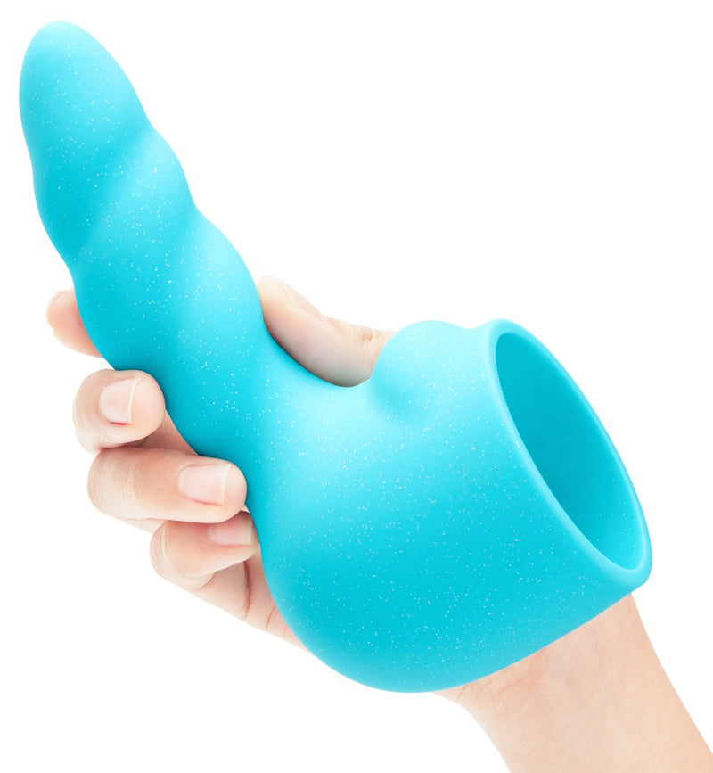 le Wand Massagestaaf met eenhoorn dildo en 20 vibratiestanden - Regenboog