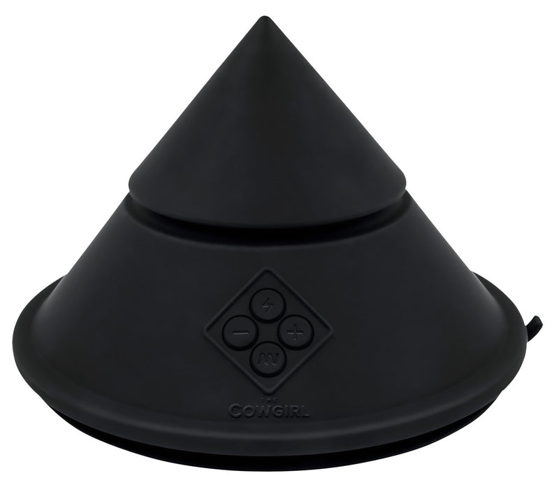 The Cowgirl Kegel stimulator compact met zuigvoet - Zwart