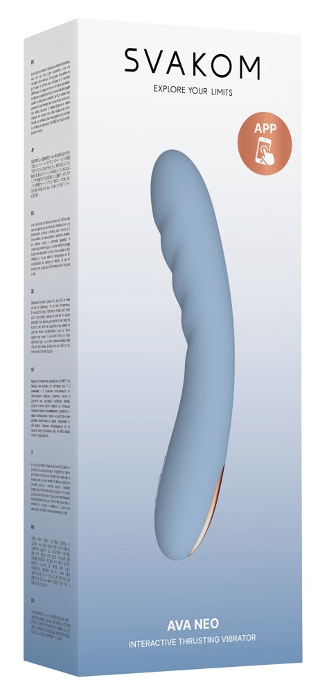 SVAKOM Ava Neo stuwkracht vibrator - Blauw