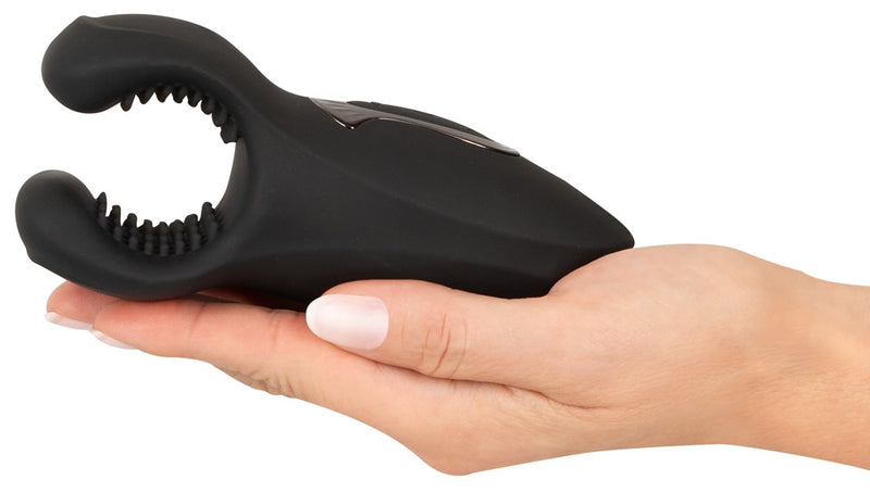 Rebel Toverstaf met vibratie en vleugels - Zwart
