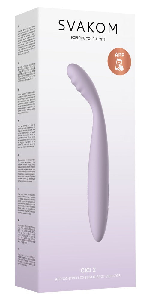 SVAKOM Cici 2 G-spotvibrator met appbesturing - Paars