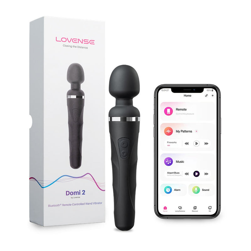 Lovense Toverstaf Bluetooth met appbesturing - Zwart