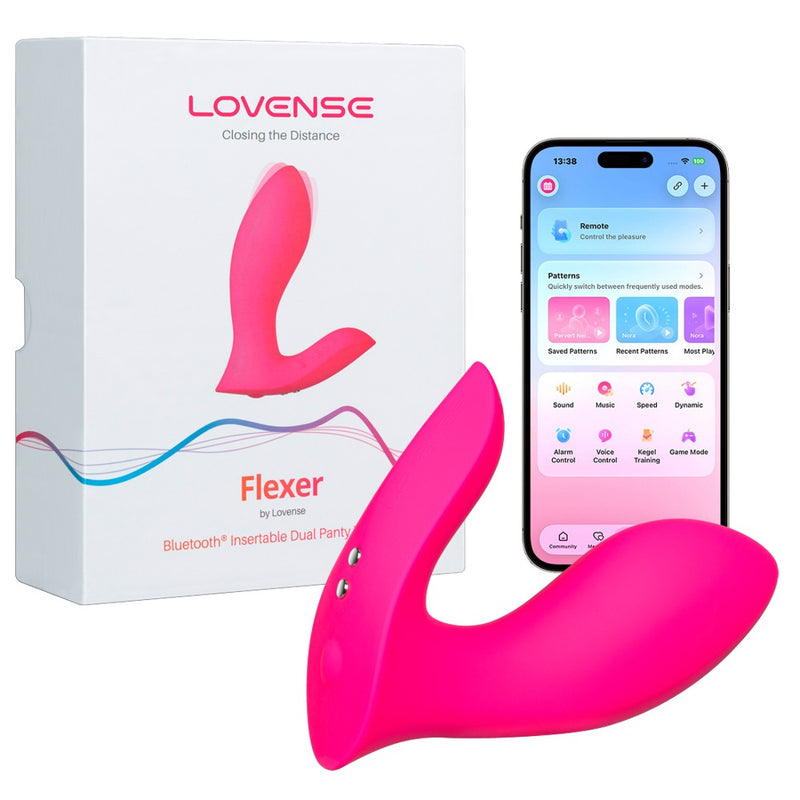 Lovense Flexer dubbele slipvibrator - Roze