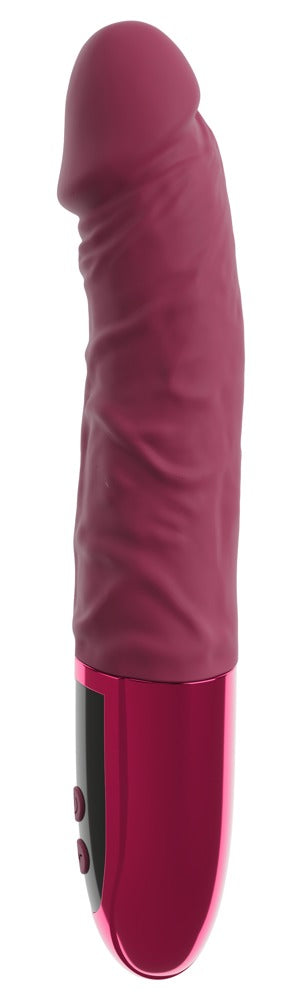 beau coeur Vibrator realistisch met aderen - Rood