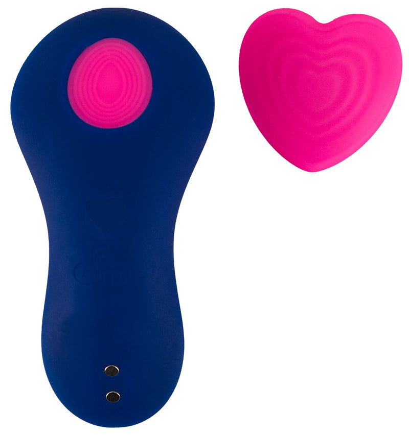 Sweet Smile Heart slipvibrator - Blauw