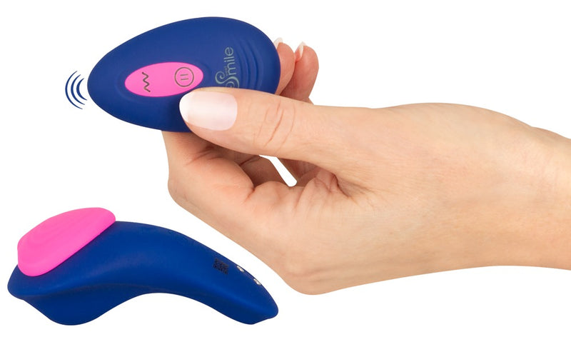 Sweet Smile Heart slipvibrator - Blauw