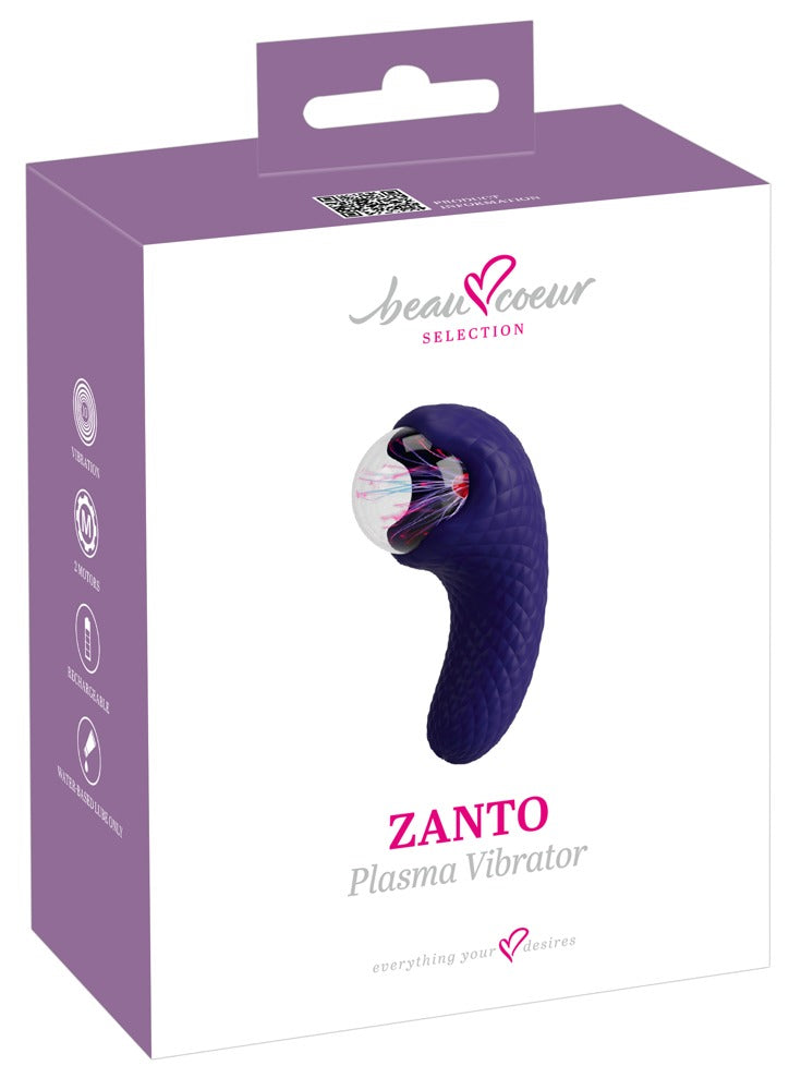 beau coeur cœur ZANTO vibrator - Blauw