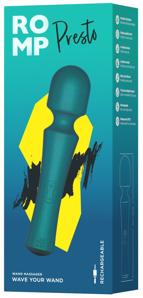 ROMP Massagestaaf met beweegbare kop - Groen